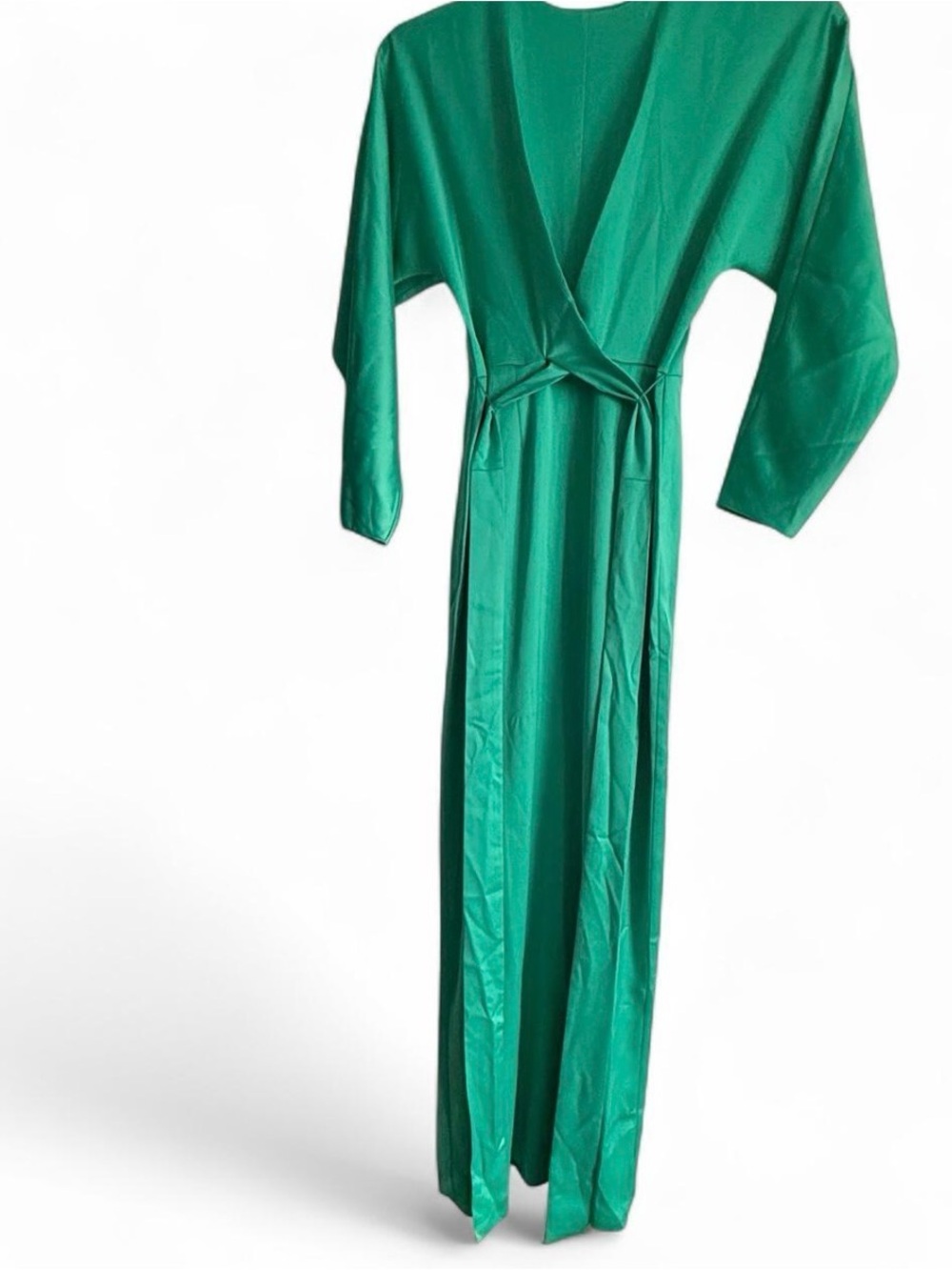 ASOS DESIGN Emerald Green Cape Sleeve Maxi Dress US 4 Formal